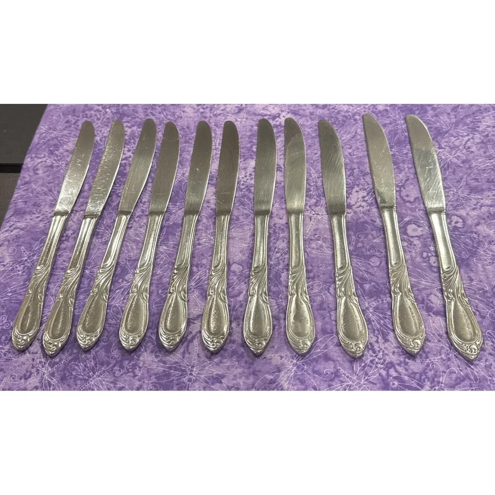 Farberware Majestic Dinner Knife Knives Stainless Steel Flatware Set‎ of 11